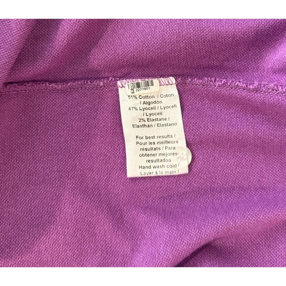 Peter Millar Mens Polo Shirt Purple Perfect Pique Short Sleeve Stretch Medium - Picture 8 of 8